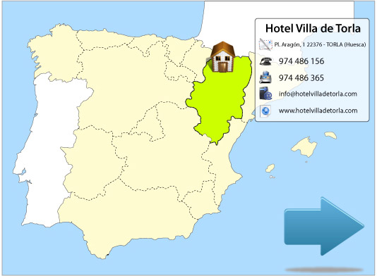Mapa del hotel Villa de Torla